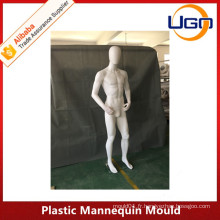 Moule mannequin en plastique féminin incassable en blanc mat